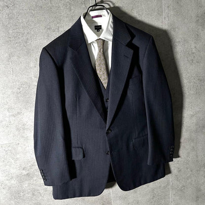 Finest Burberry Setup 3 Piece Suit 90s Vintage Sanyo Shokai