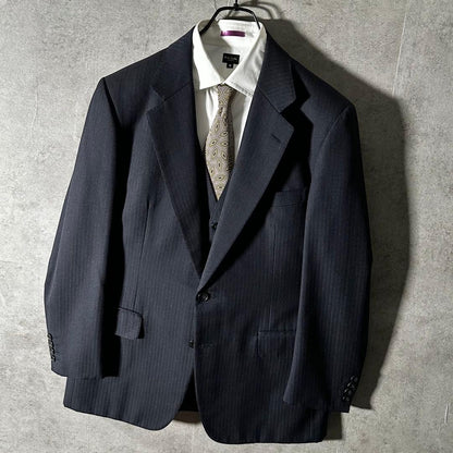 Finest Burberry Setup 3 Piece Suit 90s Vintage Sanyo Shokai