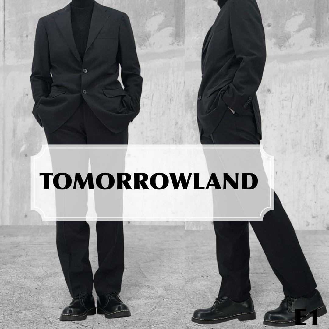 Very Good Condition] TOMORROWLAND Suit Setup Loro Piana Black Business