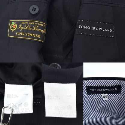 Very Good Condition] TOMORROWLAND Suit Setup Loro Piana Black Business