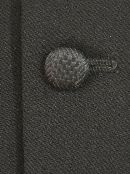 ⁠[Rare Vintage] Suit Vest, Needle Buckle, 5 Covered Buttons, Gilet, Black⁠