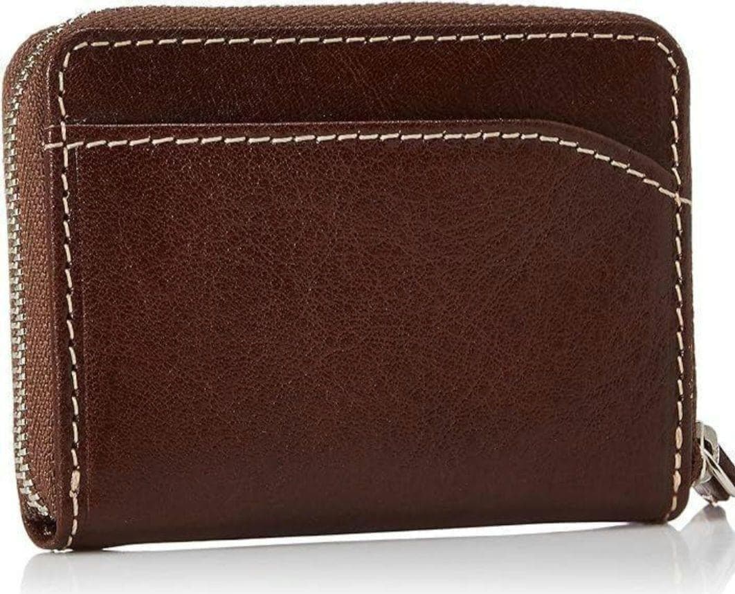 THE SHOP TK Brown New Leather Bifold Wallet Luce with Box