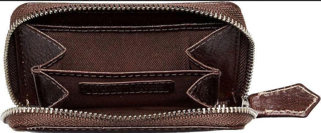 THE SHOP TK Brown New Leather Bifold Wallet Luce with Box
