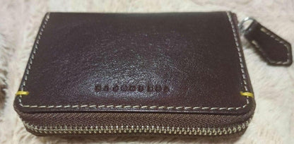 THE SHOP TK Brown New Leather Bifold Wallet Luce with Box