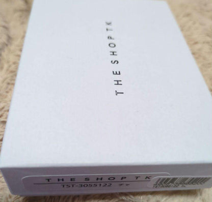 THE SHOP TK Brown New Leather Bifold Wallet Luce with Box