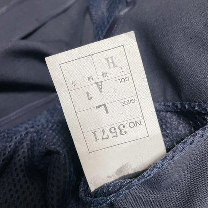 Vintage Mixed Navy Blue Summer Suit Setup Mesh Linen Double