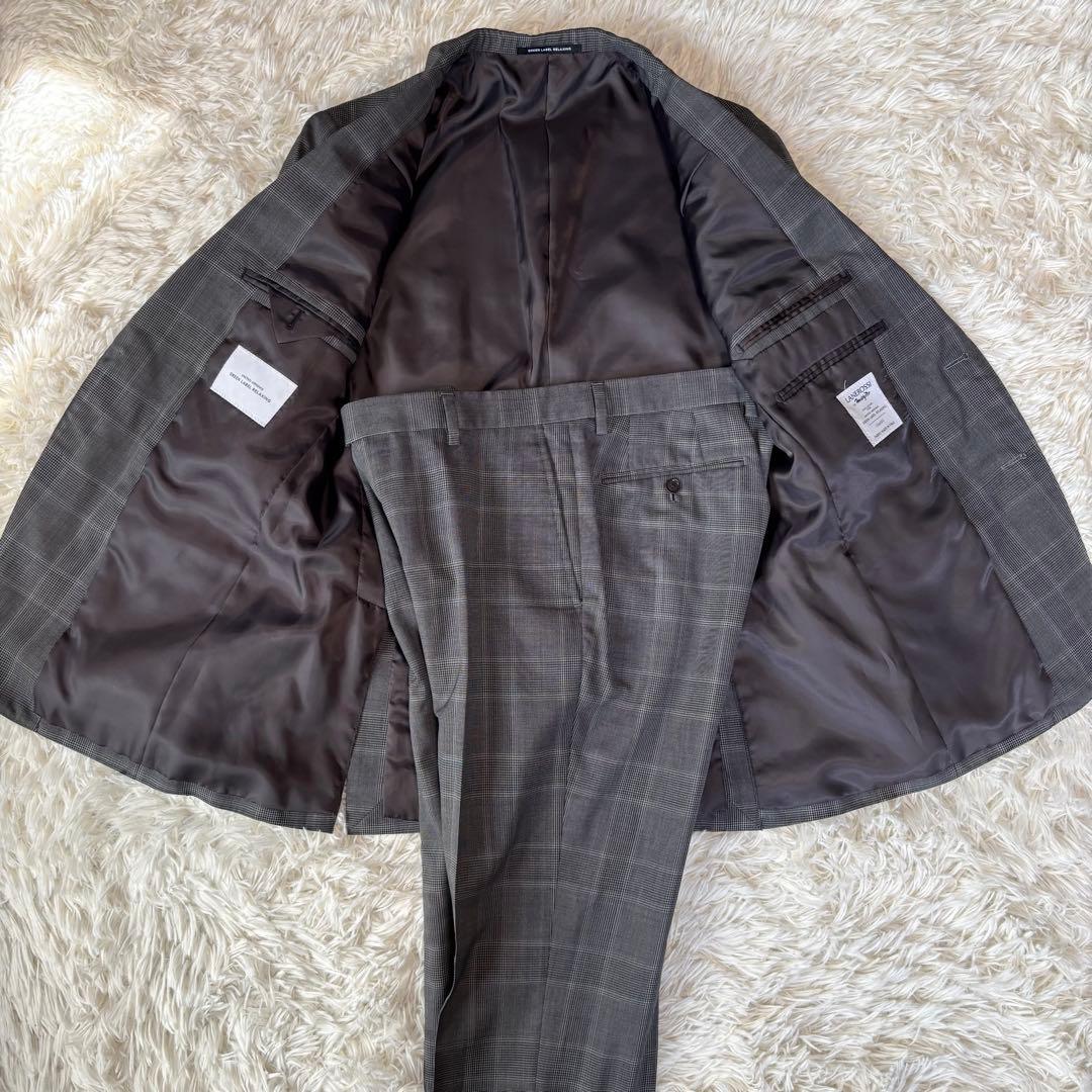 [GLR × LANEROSSI] Business Suit Setup Plaid Pattern Gray M