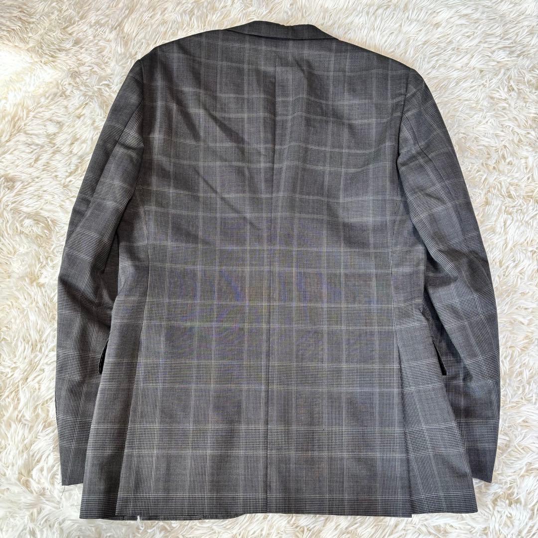 [GLR × LANEROSSI] Business Suit Setup Plaid Pattern Gray M