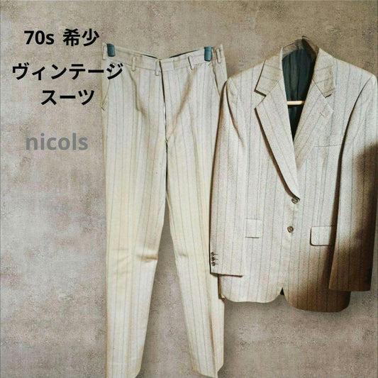 ✨Same-day shipping Rare 70s Vintage Suit Setup Reasonable Junk Item