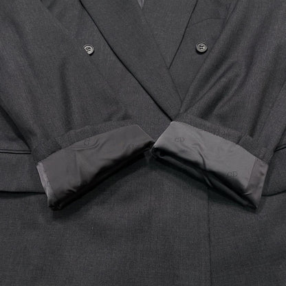 Good Condition Dior Double Suit CD Logo All Over Pattern 90s Vintage Masaki Suda L
