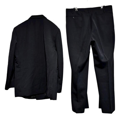 [100% Wool x Black Formal Suit] Beautiful Double Setup Mourning Clothes Formal Clothes L