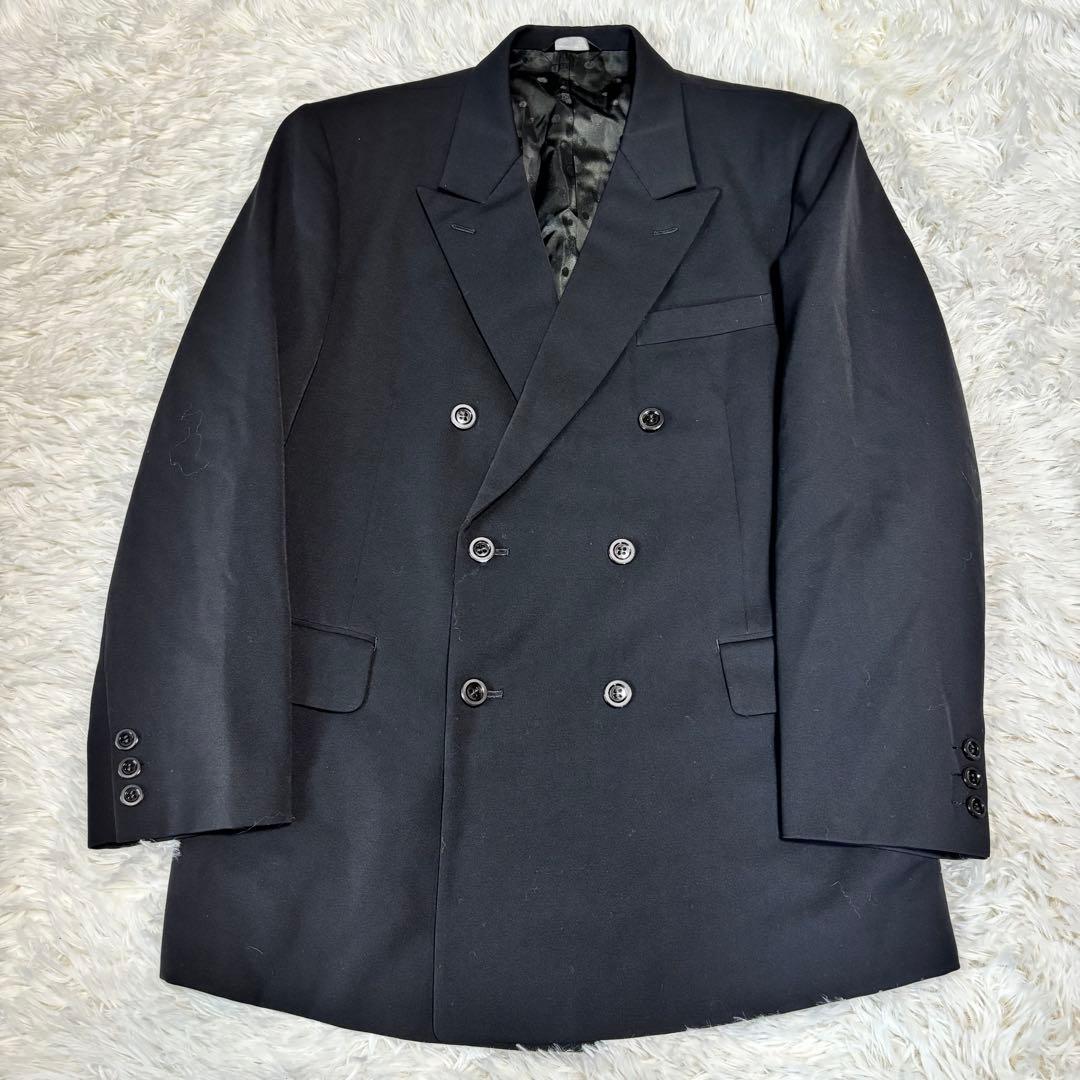 [100% Wool x Black Formal Suit] Beautiful Double Setup Mourning Clothes Formal Clothes L