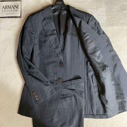 XL size ARMANI COLLEZIONI suit setup linen silk