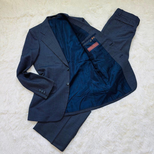 Yves Saint Laurent Men's Suit Setup Dot Pattern Vintage Luxury