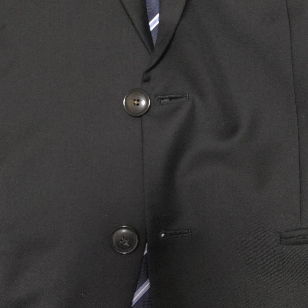 [Cleaned] Armani suit top and bottom set, black, M equivalent, suit cover included