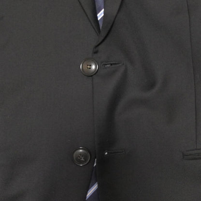 [Cleaned] Armani suit top and bottom set, black, M equivalent, suit cover included