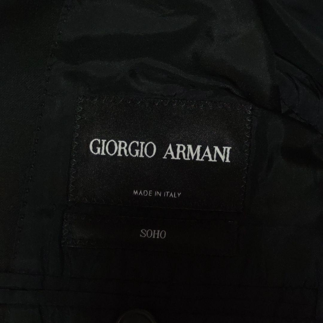 [Cleaned] Armani suit top and bottom set, black, M equivalent, suit cover included
