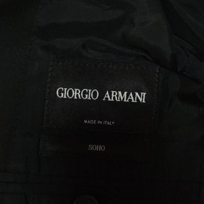 [Cleaned] Armani suit top and bottom set, black, M equivalent, suit cover included