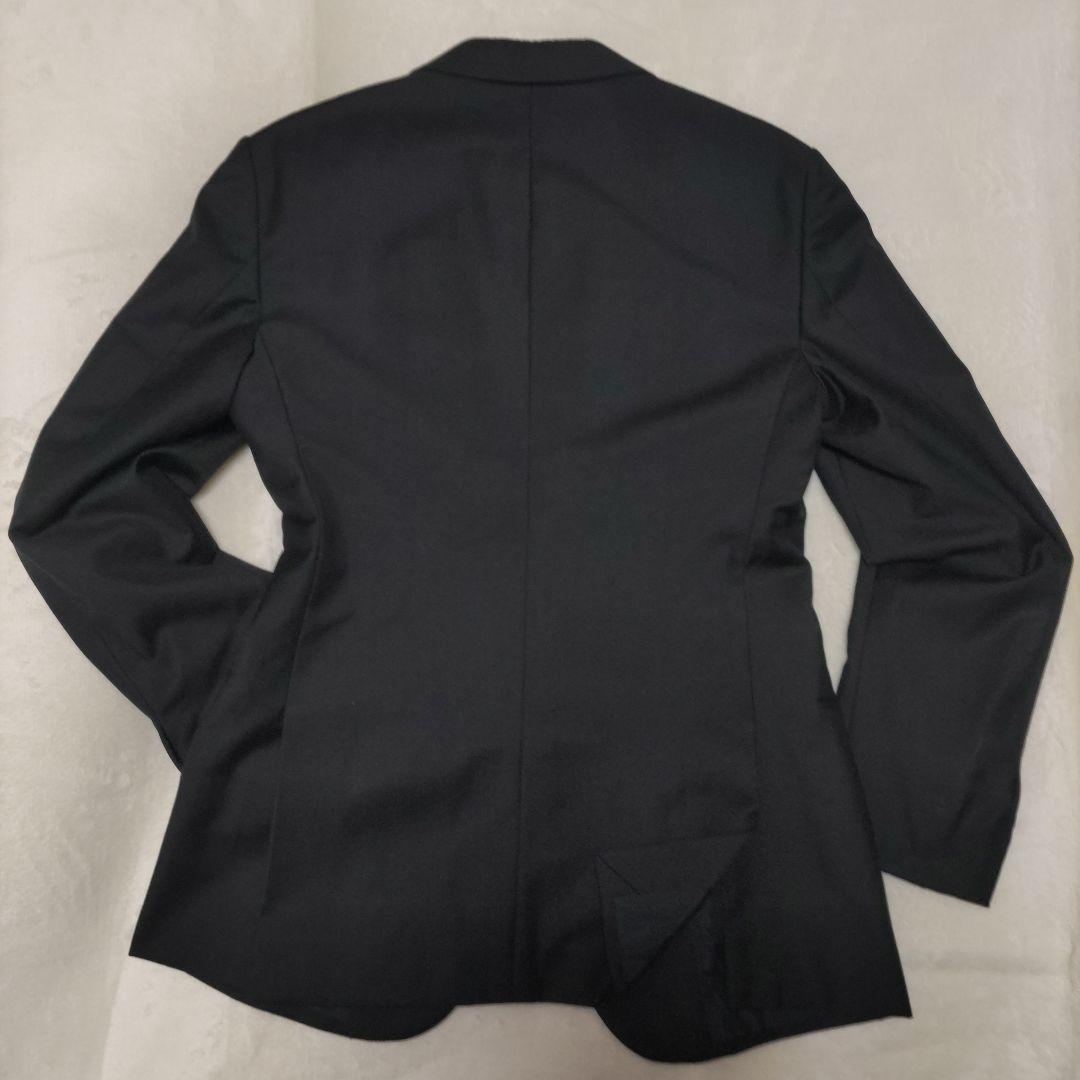[Cleaned] Armani suit top and bottom set, black, M equivalent, suit cover included