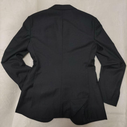 [Cleaned] Armani suit top and bottom set, black, M equivalent, suit cover included