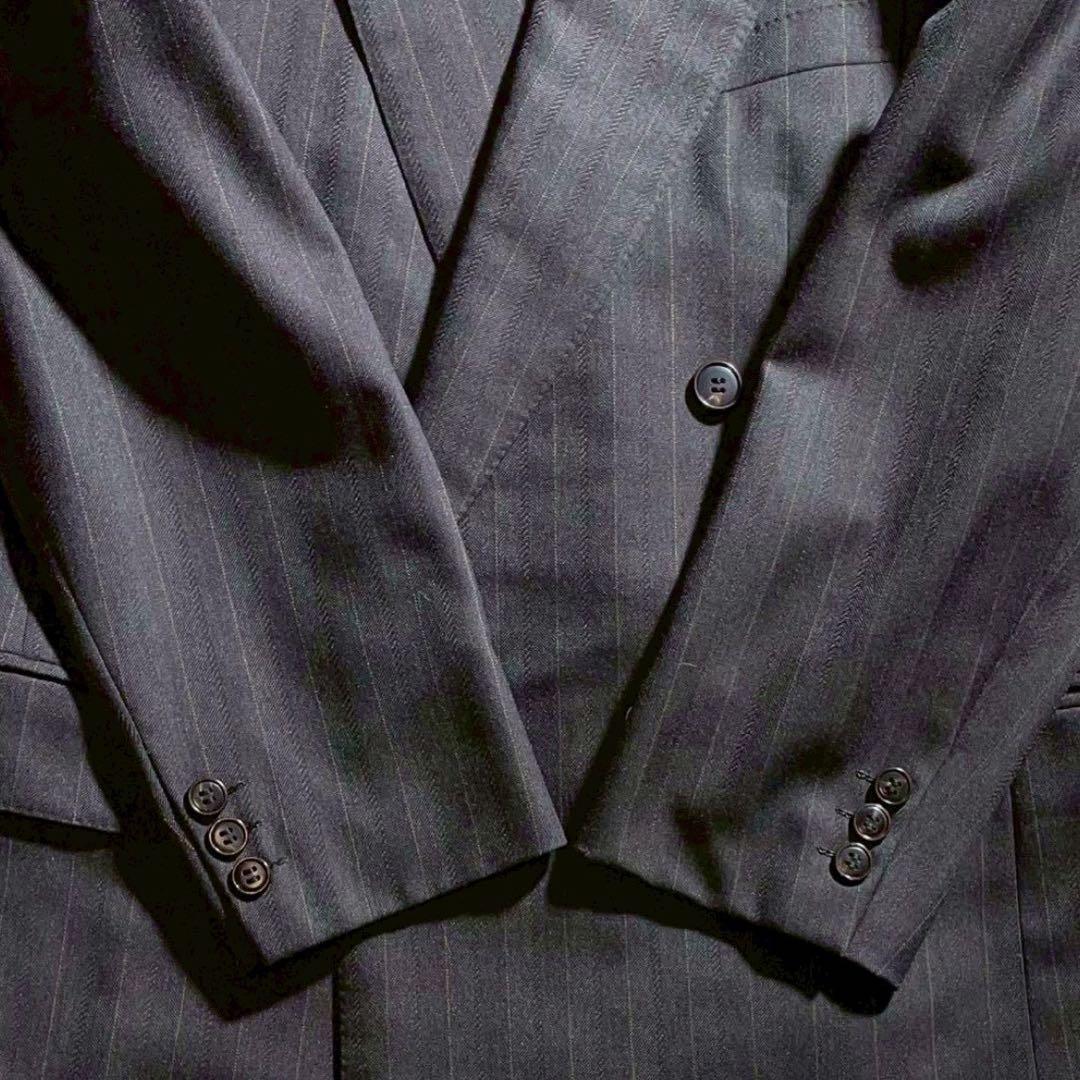 Rare Pierre Balmain double setup suit striped navy blue Masaki Suda