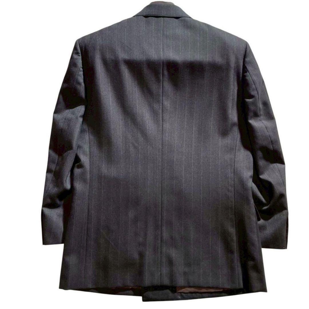 Rare Pierre Balmain double setup suit striped navy blue Masaki Suda