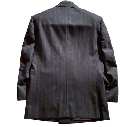 Rare Pierre Balmain double setup suit striped navy blue Masaki Suda