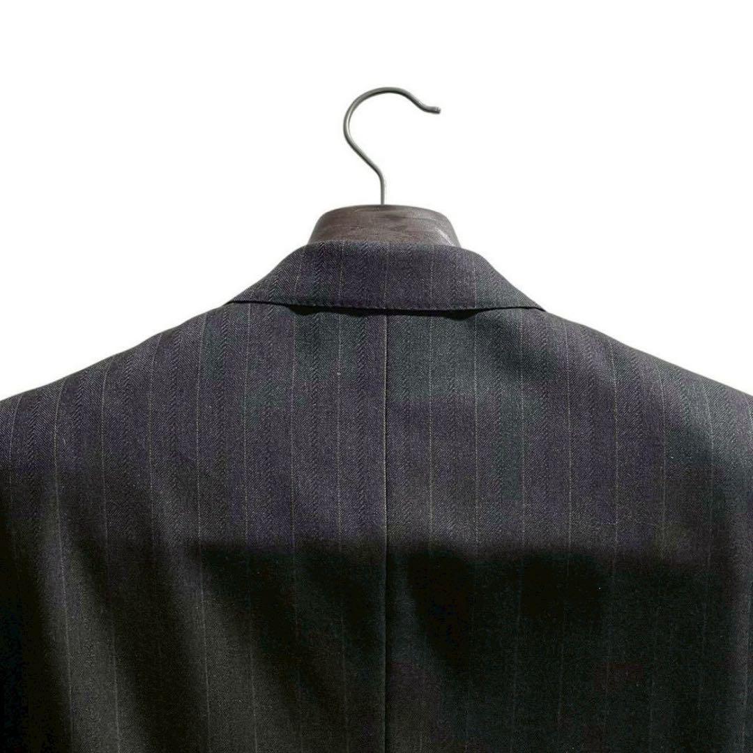 Rare Pierre Balmain double setup suit striped navy blue Masaki Suda