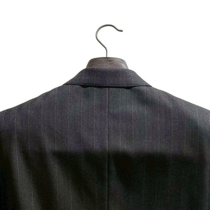 Rare Pierre Balmain double setup suit striped navy blue Masaki Suda