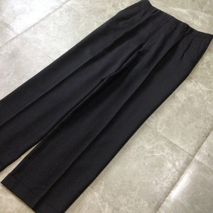 Vintage Double Breasted Suit Setup Wool Black Casual