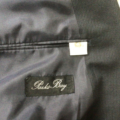 Vintage Double Breasted Suit Setup Wool Black Casual