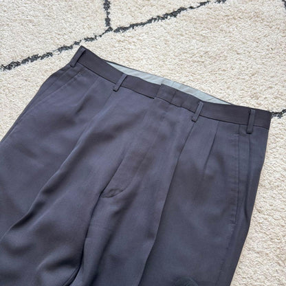 Vintage Suit Setup Double Purple Gray LL Masaki Suda
