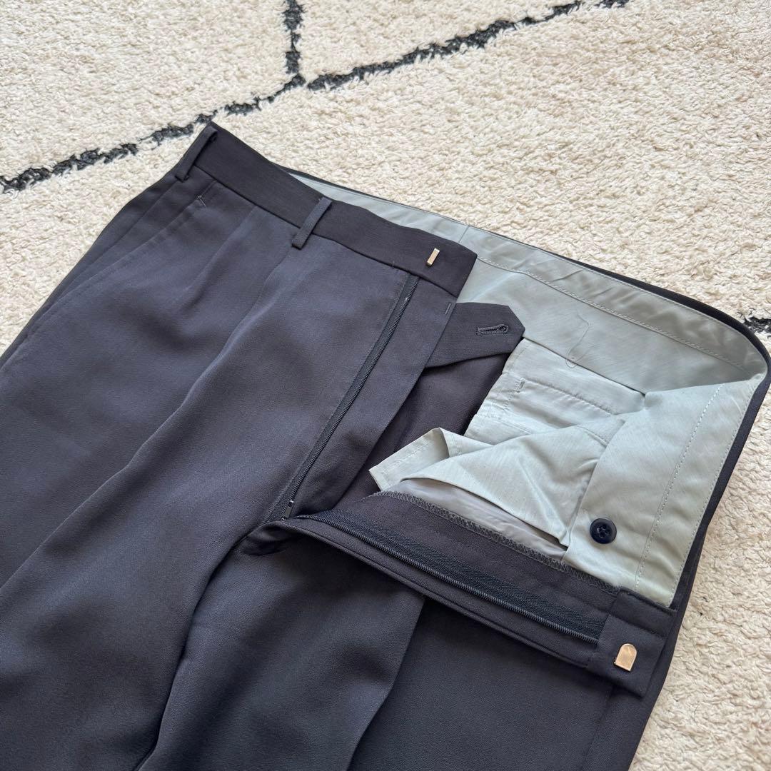 Vintage Suit Setup Double Purple Gray LL Masaki Suda