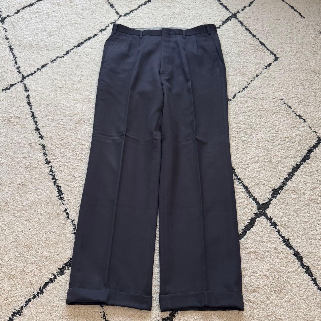 Vintage Suit Setup Double Purple Gray LL Masaki Suda