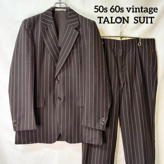 60s Vintage Rockabilly British Made Striped TALON Summer Wool