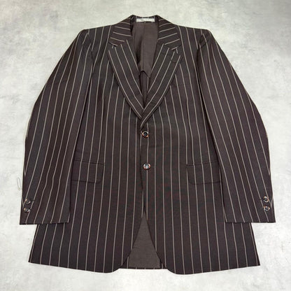 60s Vintage Rockabilly British Made Striped TALON Summer Wool