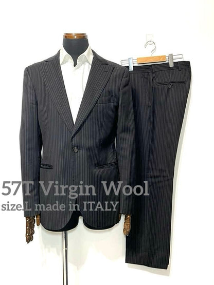 57T Made in Italy ◇ 100% Virgin Wool ◇ Men's suit setup