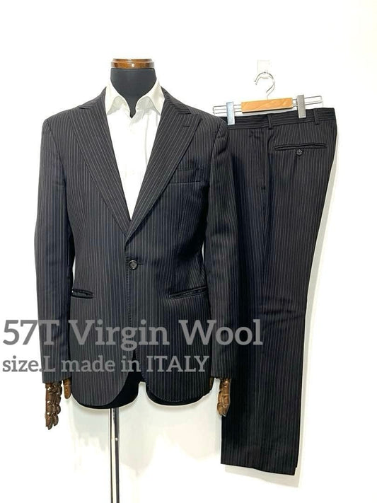57T Made in Italy ◇ 100% Virgin Wool ◇ Men's suit setup