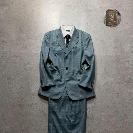 Men's Vintage Checkered Setup Suit M Size Good Condition