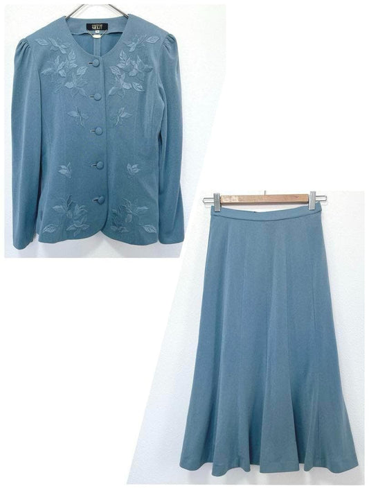 COUTURE SEIJI Setup Skirt Retro Vintage Blue