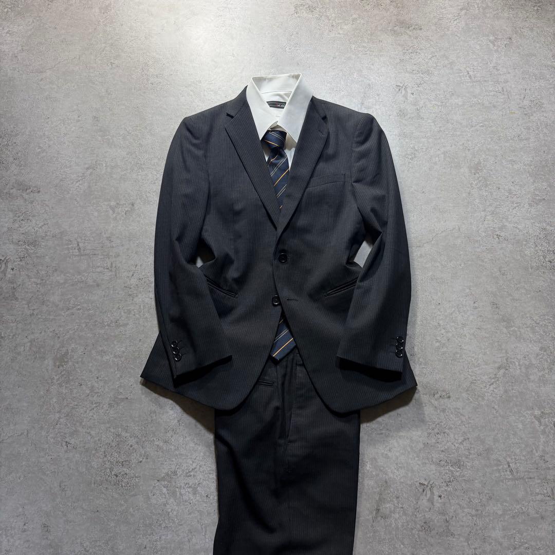 Men's Striped Setup Suit L Size Vintage Good Condition