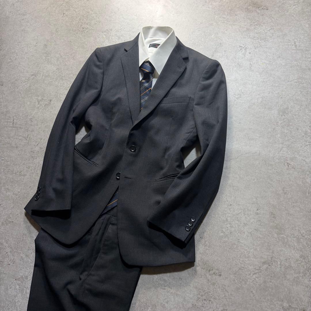 Men's Striped Setup Suit L Size Vintage Good Condition