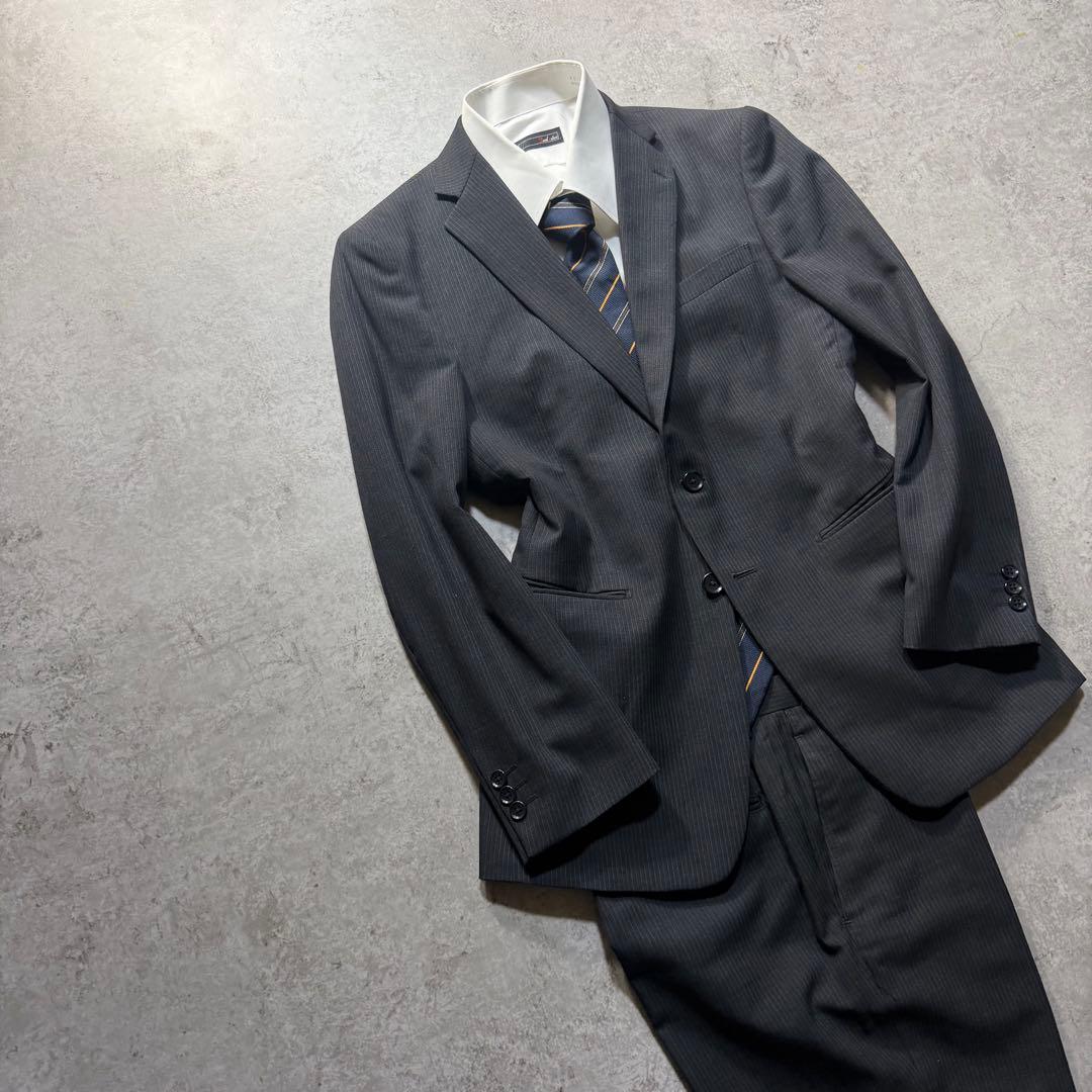 Men's Striped Setup Suit L Size Vintage Good Condition