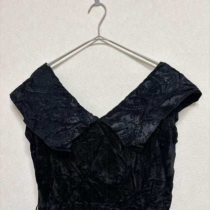 [Rare] Vintage pannier dress made in France Jacquard weave 100% acetate
