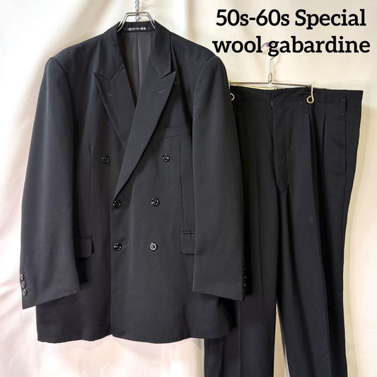 50s60s vintage suits rockabilly wool gabber black