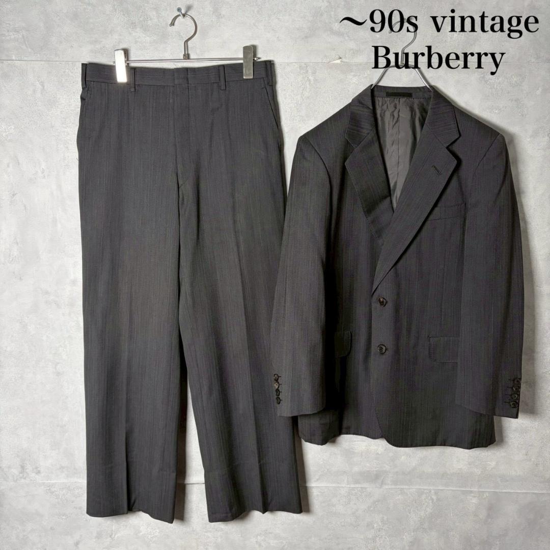 90s vintage Burberry 2B suit setup N2926