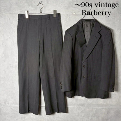 90s vintage Burberry 2B suit setup N2926