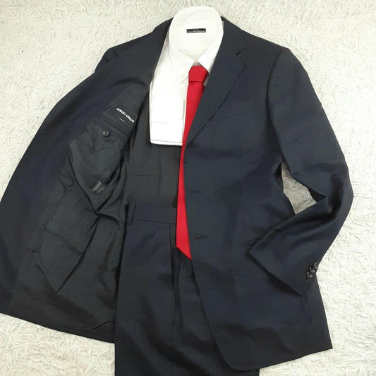Good condition ◎Giorgio Armani suit setup navy dark blue M equivalent