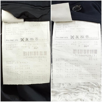 Good condition ◎Giorgio Armani suit setup navy dark blue M equivalent