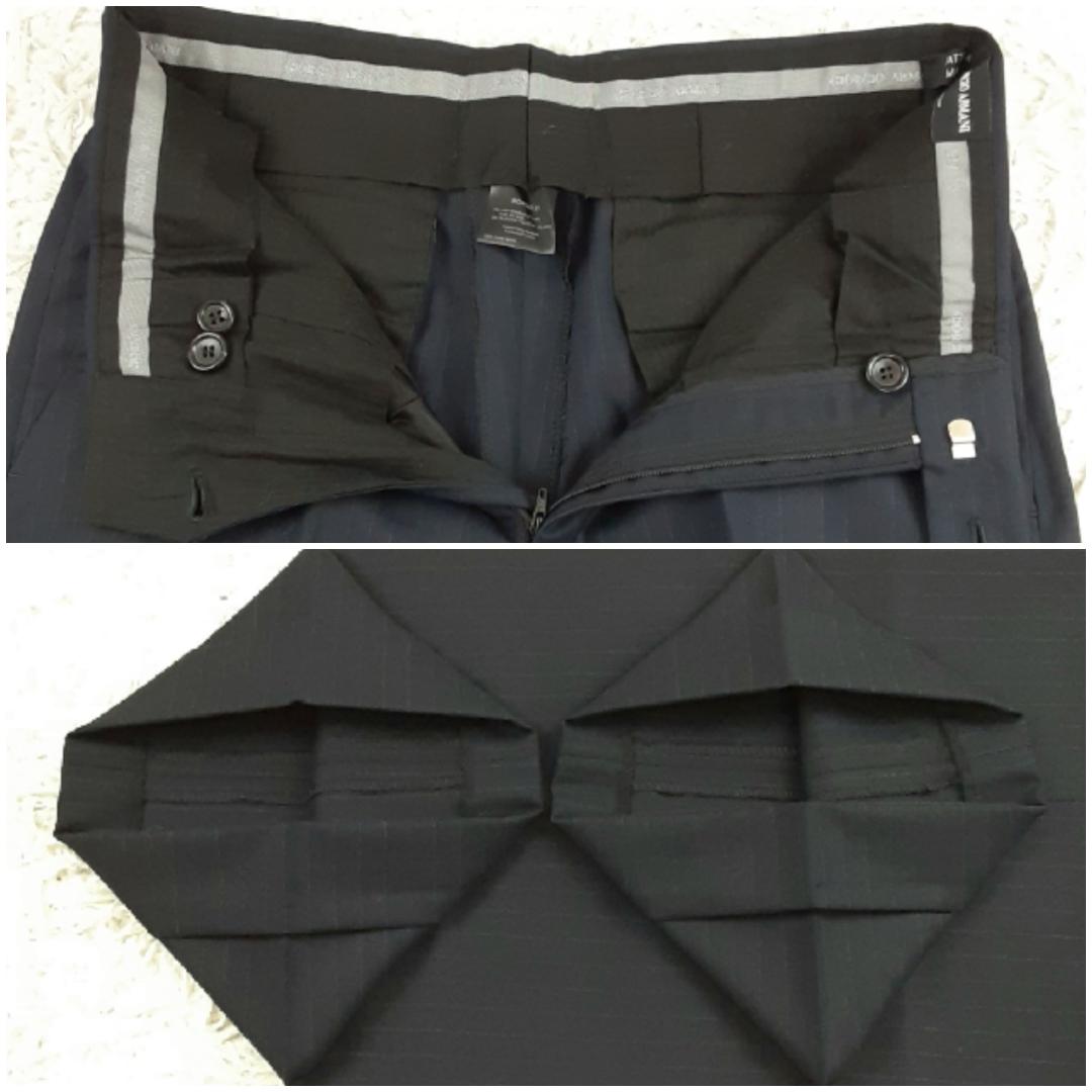 Good condition ◎Giorgio Armani suit setup navy dark blue M equivalent